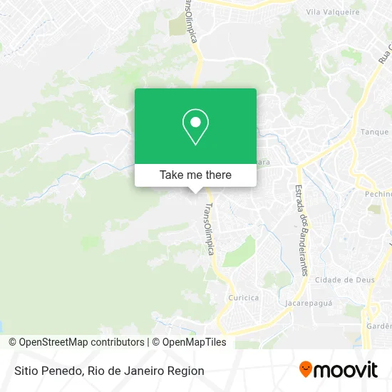 Sitio Penedo map