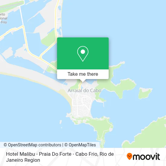 Hotel Malibu - Praia Do Forte - Cabo Frio map