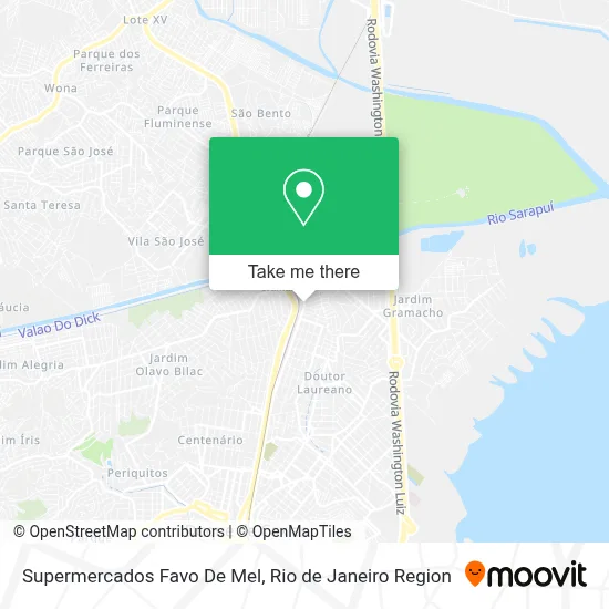 Supermercados Favo De Mel map