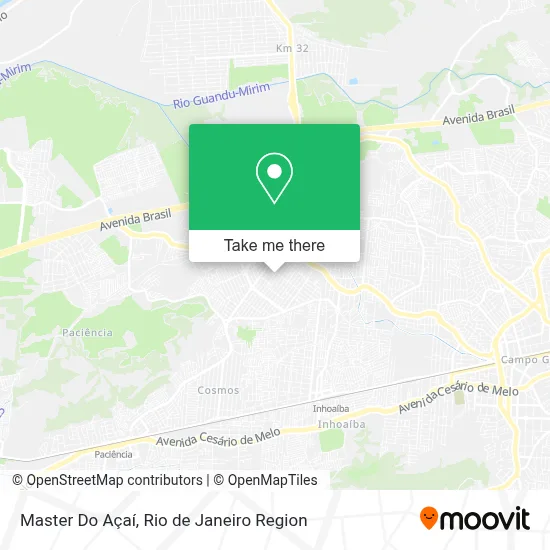 Master Do Açaí map