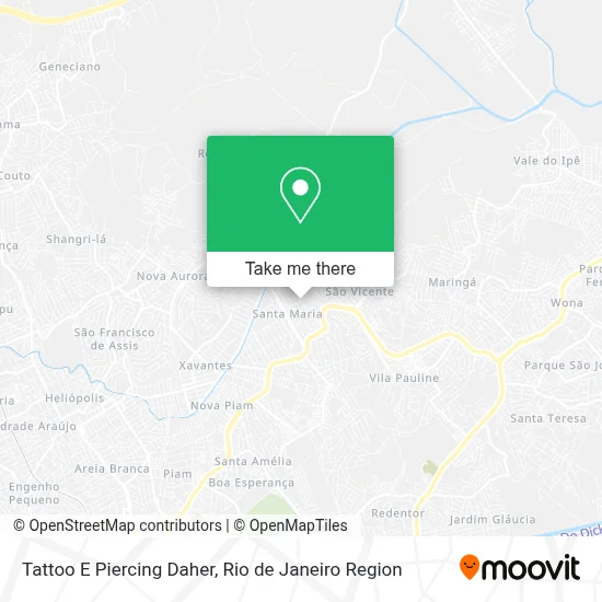 Tattoo E Piercing Daher map