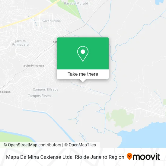 Mapa Da Mina Caxiense Ltda map