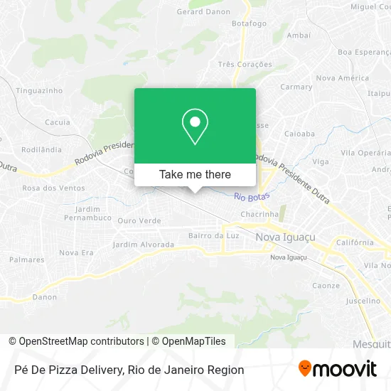 Pé De Pizza Delivery map