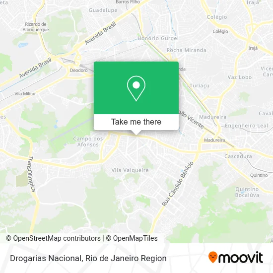 Drogarias Nacional map