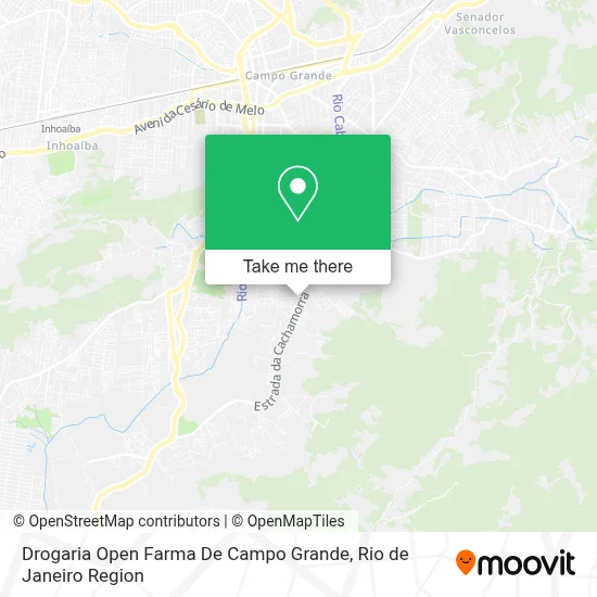 Drogaria Open Farma De Campo Grande map