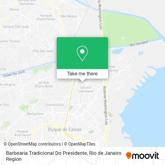Barbearia Tradicional Do Presidente map