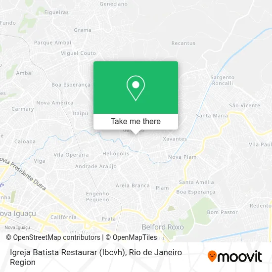 Igreja Batista Restaurar (Ibcvh) map
