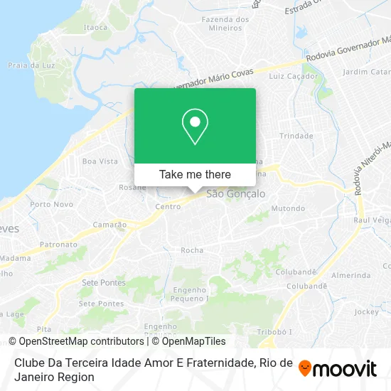 Clube Da Terceira Idade Amor E Fraternidade map
