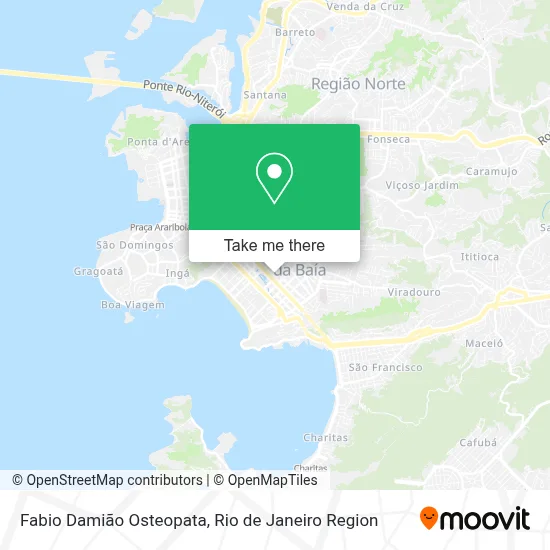 Fabio Damião Osteopata map