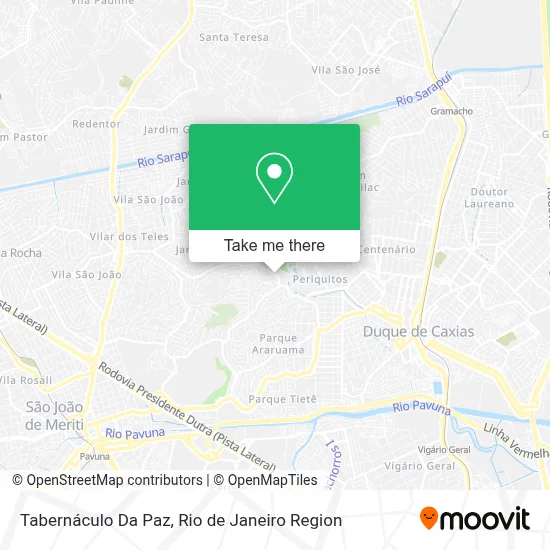 Tabernáculo Da Paz map