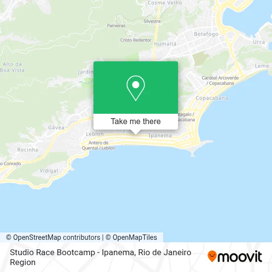 Studio Race Bootcamp - Ipanema map