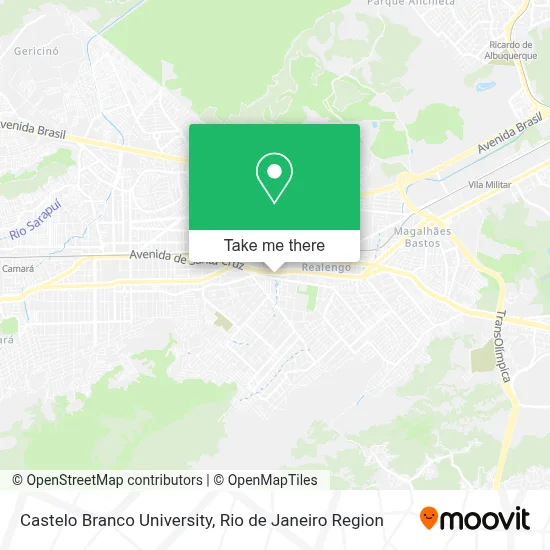 Castelo Branco University map