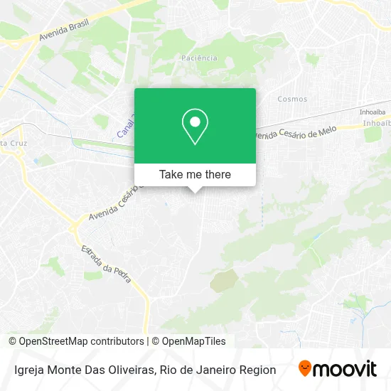 Igreja Monte Das Oliveiras map