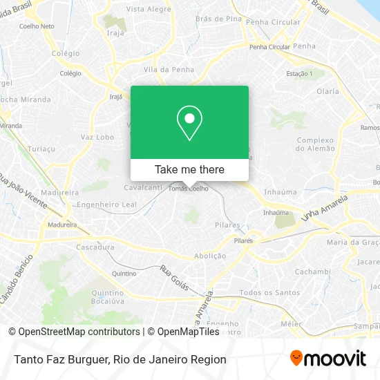 Tanto Faz Burguer map
