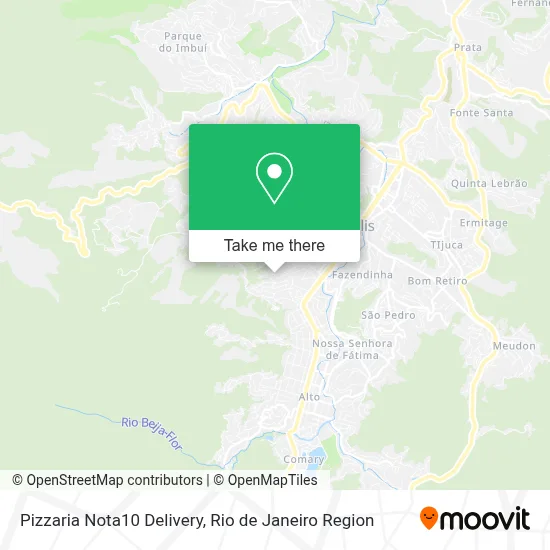 Pizzaria Nota10 Delivery map