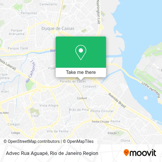 Advec Rua Aguapé map