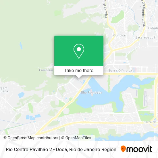 Rio Centro Pavilhão 2 - Doca map