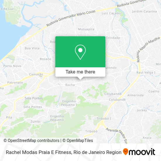 Rachel Modas Praia E Fitness map