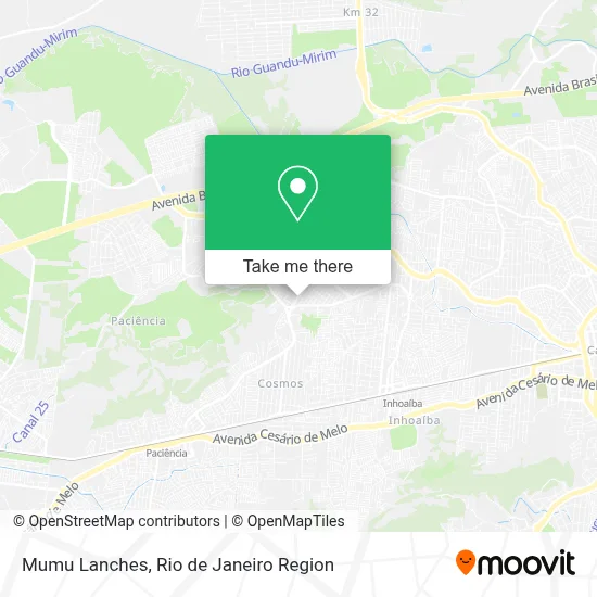 Mumu Lanches map