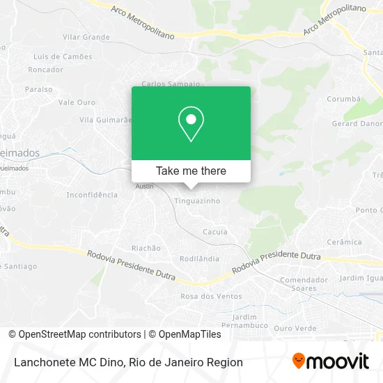 Lanchonete MC Dino map