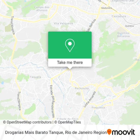 Drogarias Mais Barato Tanque map