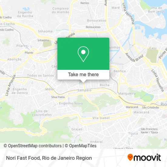 Nori Fast Food map