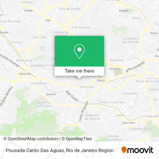 Pousada Canto Das Aguas map