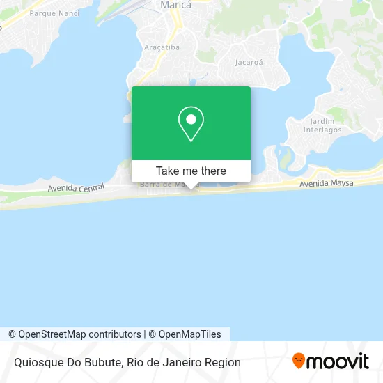 Quiosque Do Bubute map