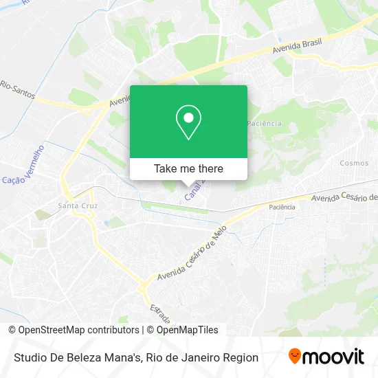 Studio De Beleza Mana's map