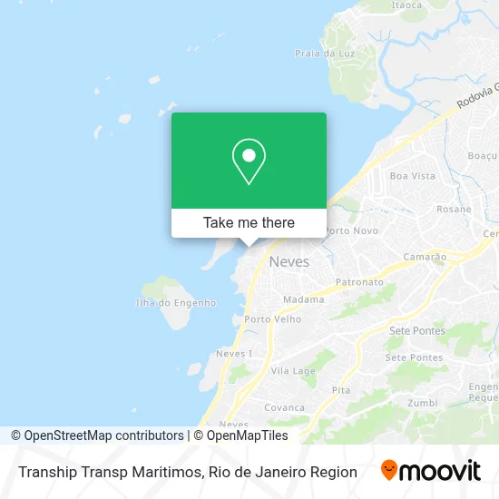 Tranship Transp Maritimos map