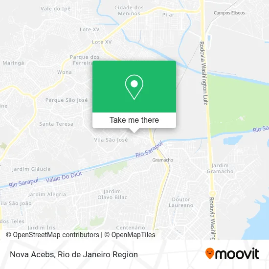 Nova Acebs map