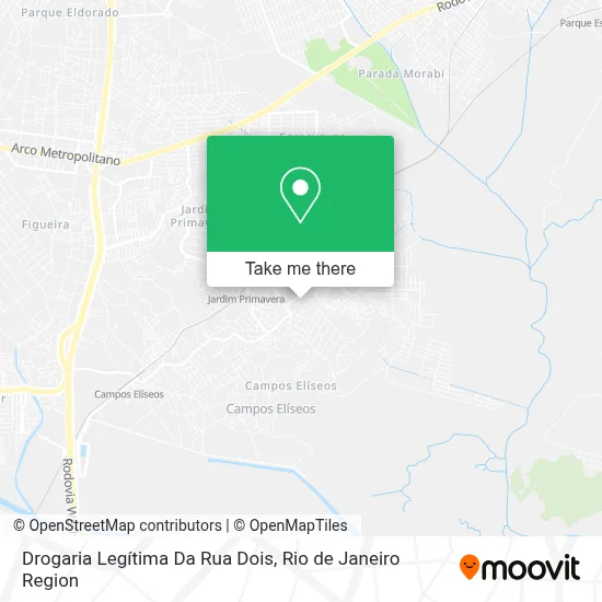 Drogaria Legítima Da Rua Dois map