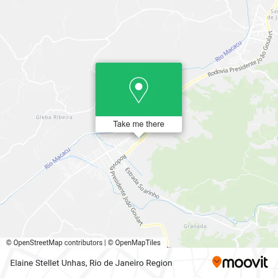 Elaine Stellet Unhas map