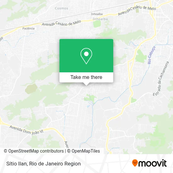 Sítio Ilan map