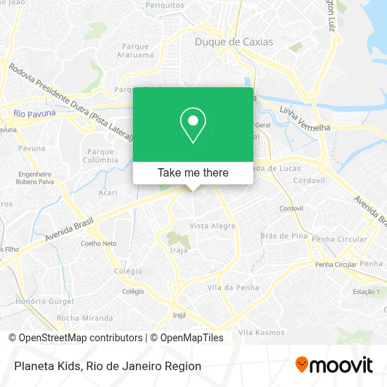 Planeta Kids map