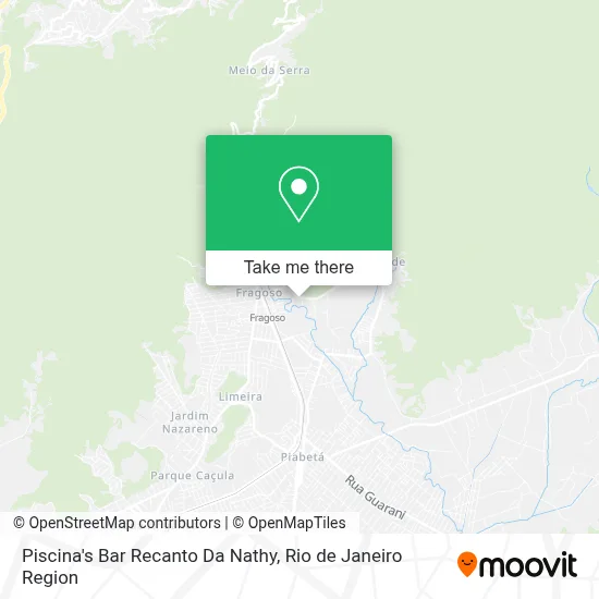 Piscina's Bar Recanto Da Nathy map