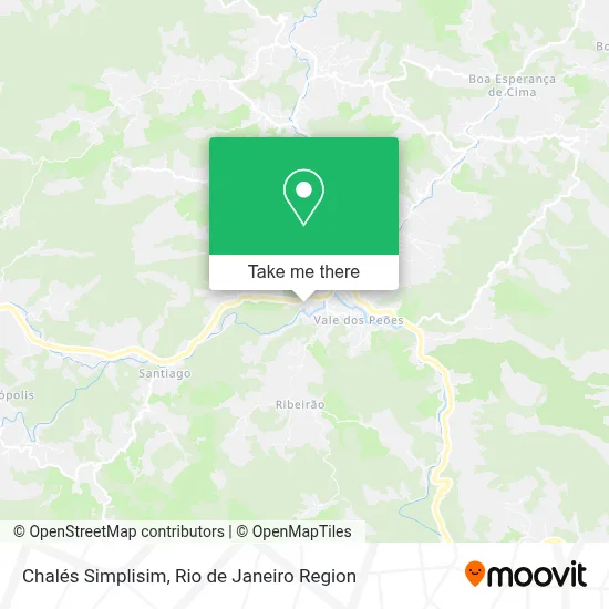 Chalés Simplisim map
