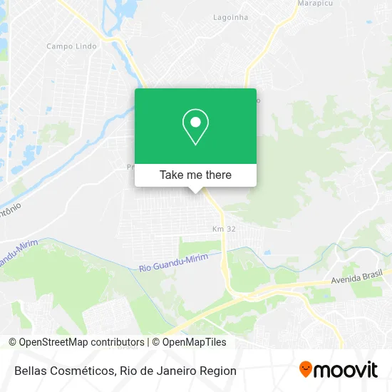 Bellas Cosméticos map