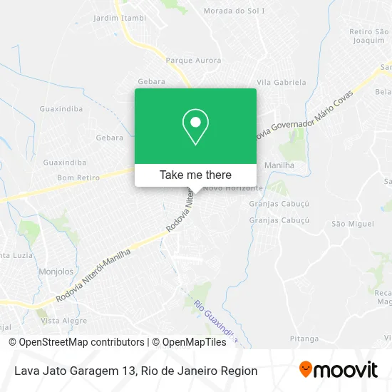 Lava Jato Garagem 13 map
