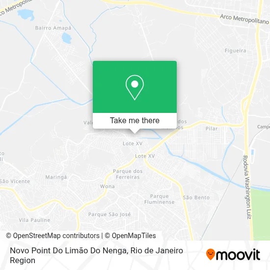 Novo Point Do Limão Do Nenga map
