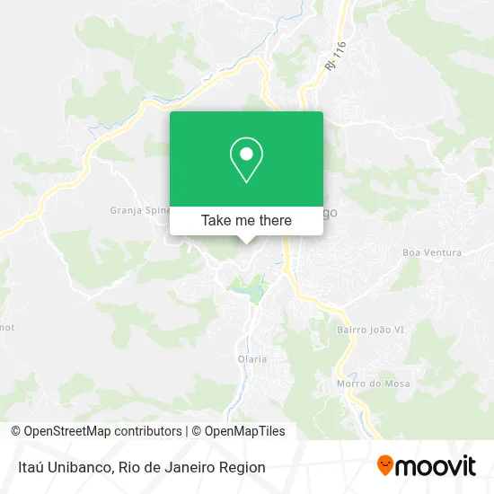 Itaú Unibanco map