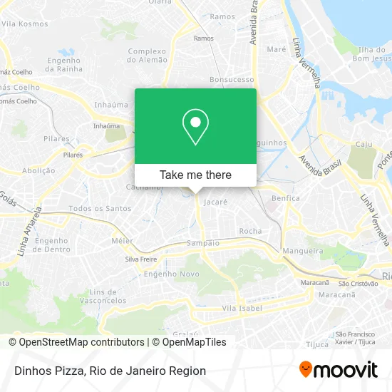 Dinhos Pizza map
