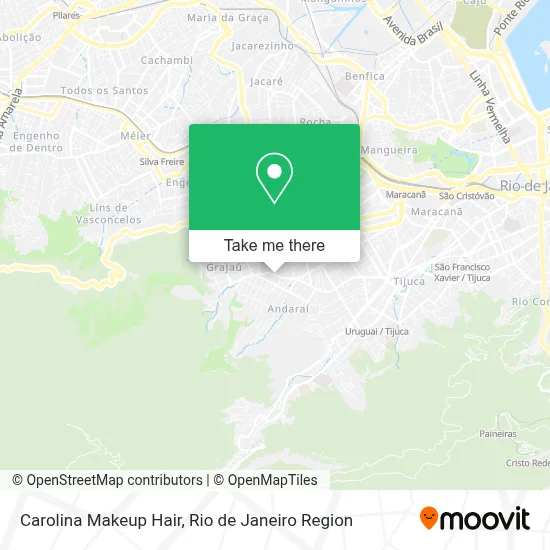 Carolina Makeup Hair map
