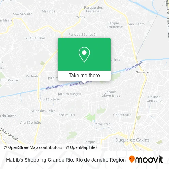 Habib's Shopping Grande Rio map