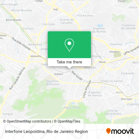 Interfone Leopoldina map