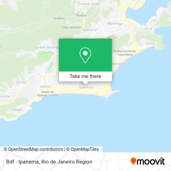 Bdf - Ipanema map