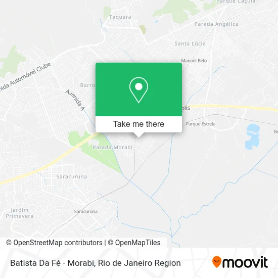 Batista Da Fé - Morabi map