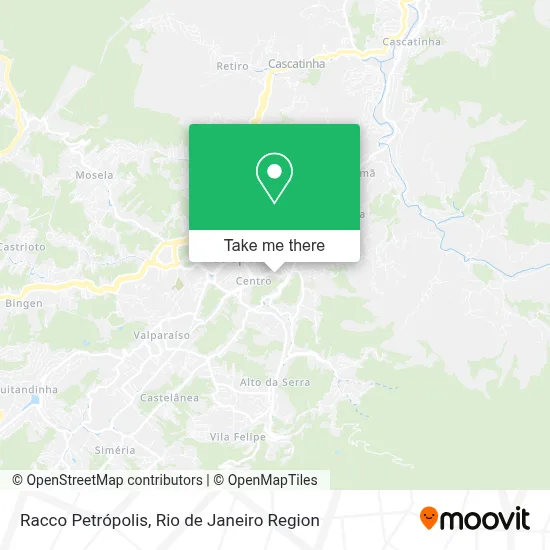 Racco Petrópolis map