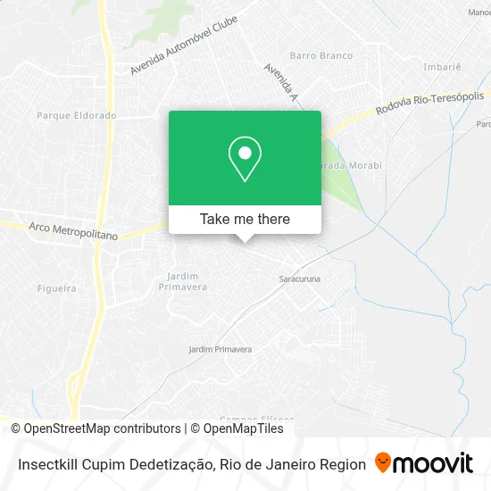 Insectkill Cupim Dedetização map