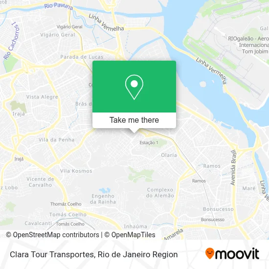 Clara Tour Transportes map